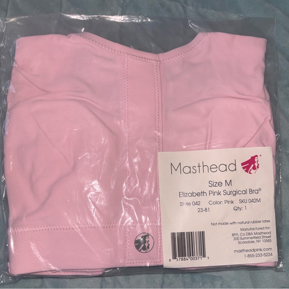Masthead Pink Surgical Bra